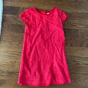 Gap Girls red lace dress size M